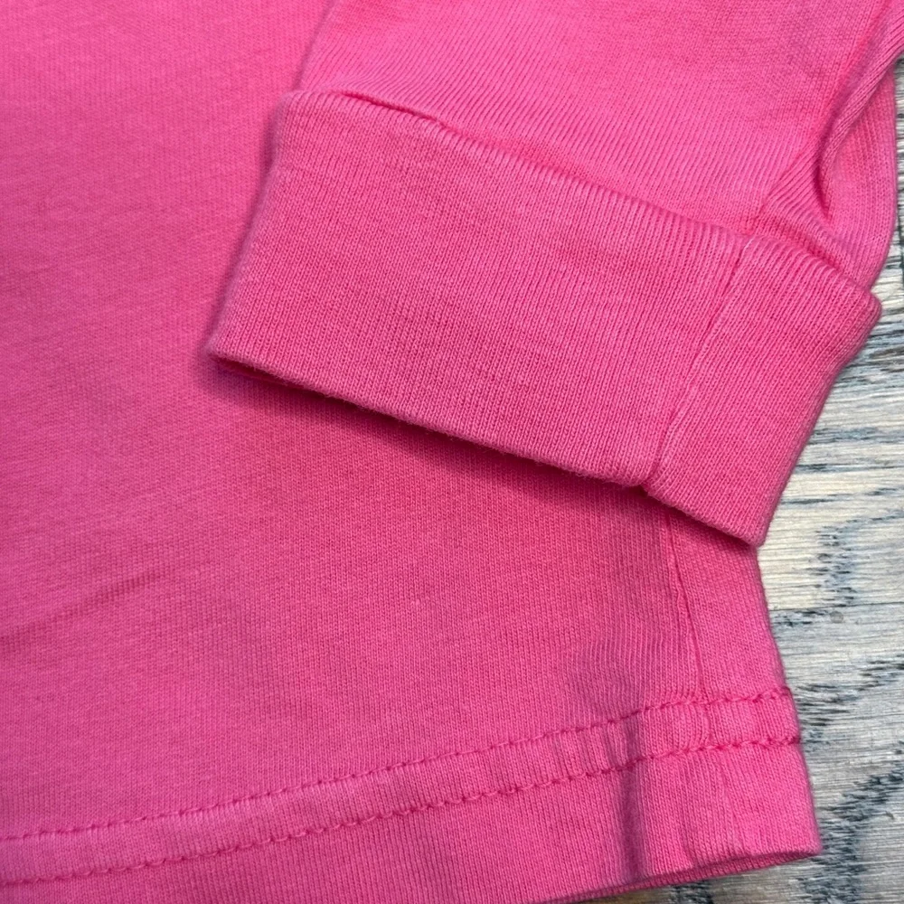 Mustard & Ketchup Kids Girls Pink Long Sleeve Shirt Ballet Shoe Graphic Tee Sz M